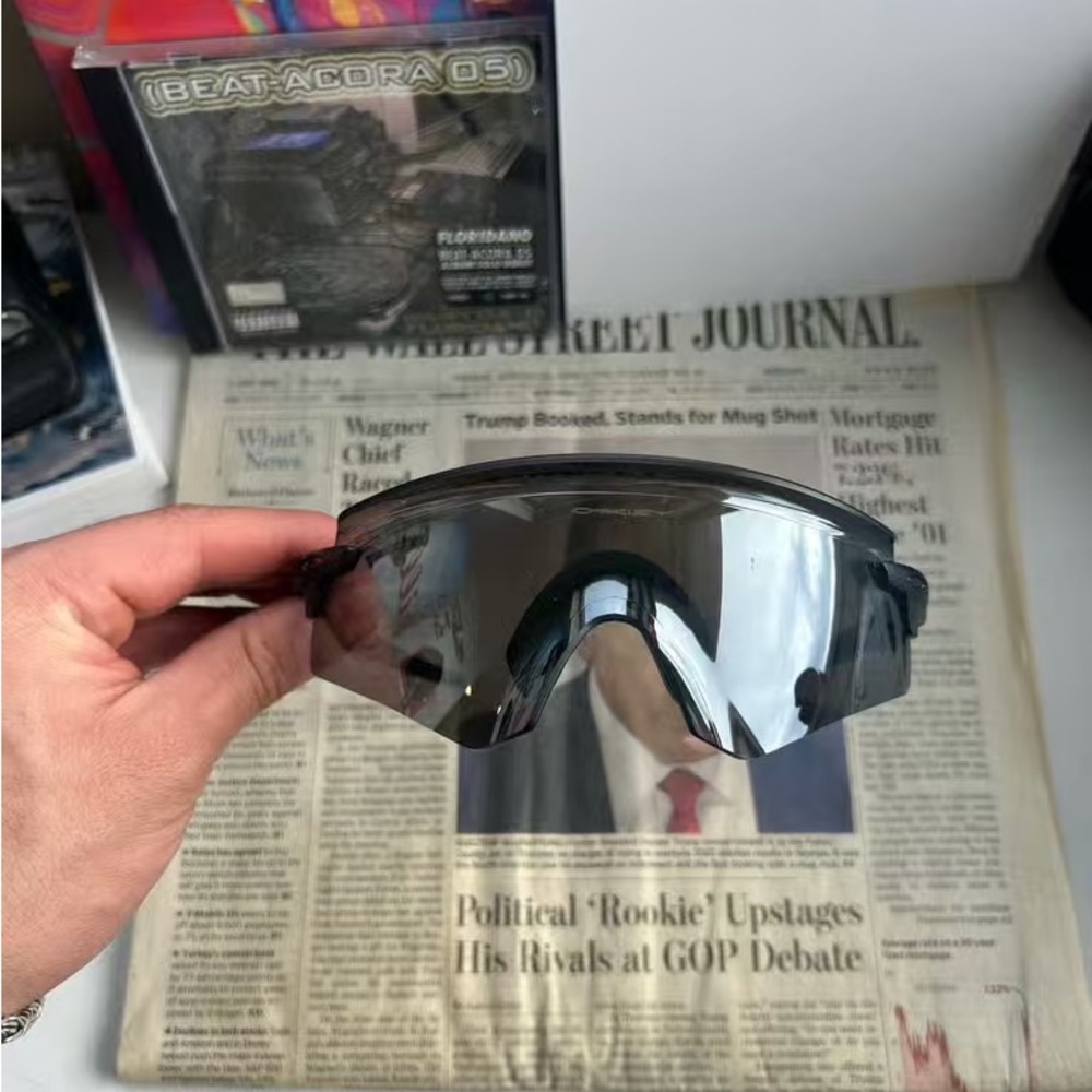 Oakley Gray Shield Sunglasses - image 1